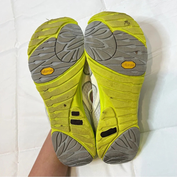 Merrell Bare Access Gray Green Athletic Running Tennis Shoes - Picture 8 of 9